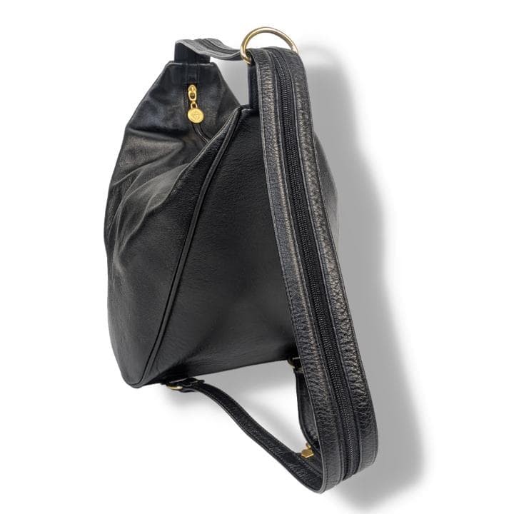 Versace 3-Way Leather Rucksack & Shoulder Bag Used thumbnail 4