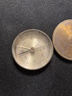 French Brass & Glass Magnetic Pocket Compass with Case, Made in France — photo 2