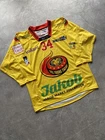 SCL Tigers Langnau Game Worn Hockey Jersey #34 Switzerland Yellow Size M