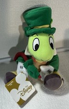 Disney Store Bean Jiminy Cricket 8" Plush St Patricks Day  Rare  2 Hang Tags