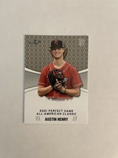 2021 Leaf Perfect Game All-American Classic #4 Austin Henry QTY