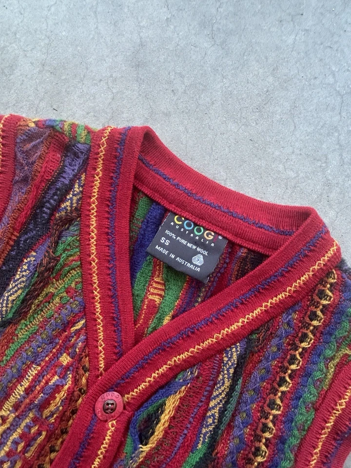 Vintage Coogi 3D Knit Wool Sweater Vest Made In Australia Size Small - Image 2 of 4