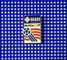 Vintage WORLD CUP USA 1994 SOCCER Sun Microsystems Sponsor Logo Promo Lapel Pin