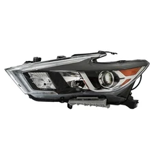 Driver Side Headlight For 2016-2018 Nissan Maxima Halogen w/ LED DRL Projector