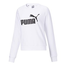 PUMA No. 1 Logo Crew Neck Sweatshirt Womens White 58786202