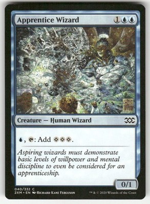 Apprentice Wizard 40 C Double Masters NM Magic: The Gathering