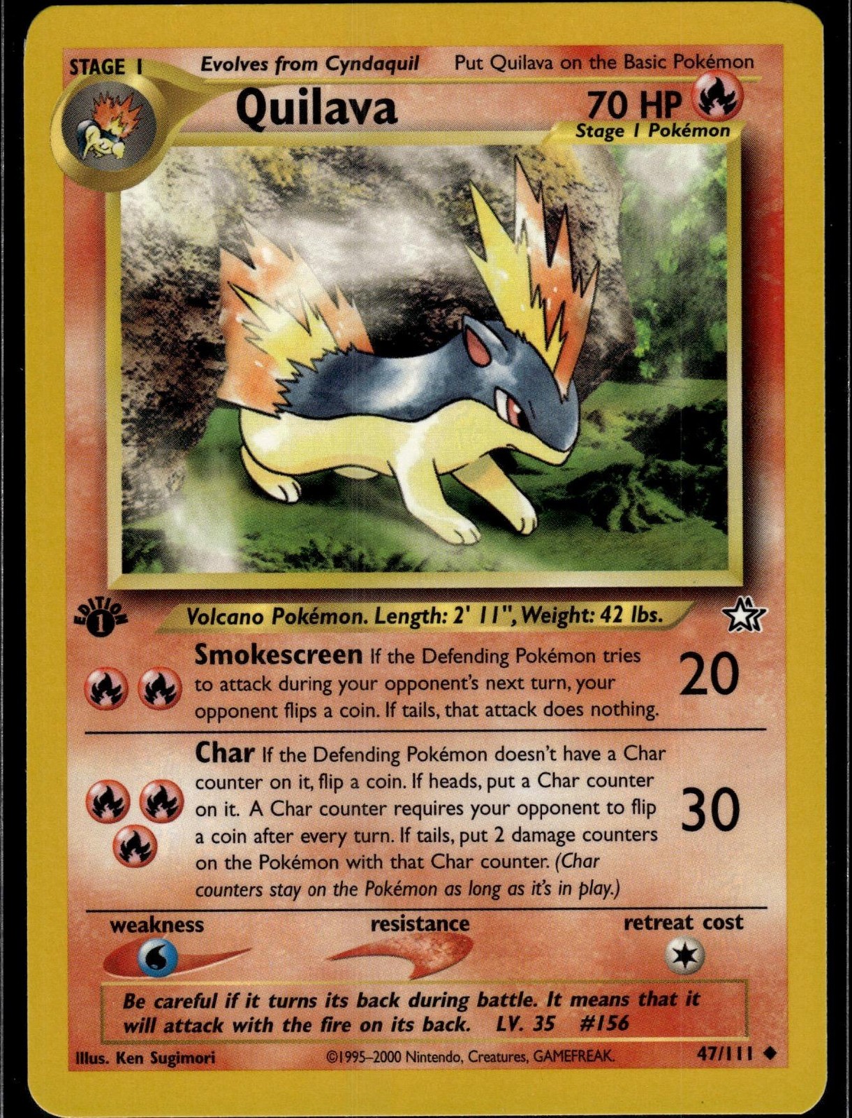 Neo Genesis #047/111 Quilava (47) - NM 1st Edition