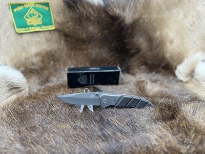 Puma Tec Liner Lockback Knife With Black Handles Mint In Box