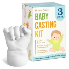 Maplefield 3D Baby Casting Kit - Mess-Free Impressions Hand -...