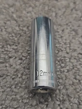 Craftsman 44409 12mm 6pt Deep Well Socket 1/4" Drive S-AC Series  3621