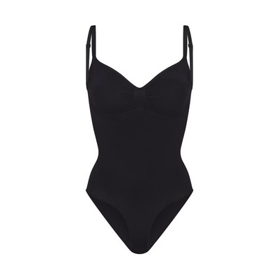 Skims Women's Seamless Sculpt Brief Bodysuit- Onyx- XXSmall
