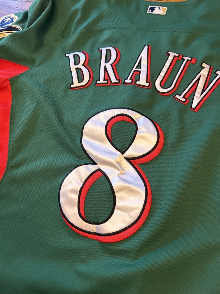 Ryan Braun MLB Brewers Italian Heritage Birrau Green Milwaukee WBC