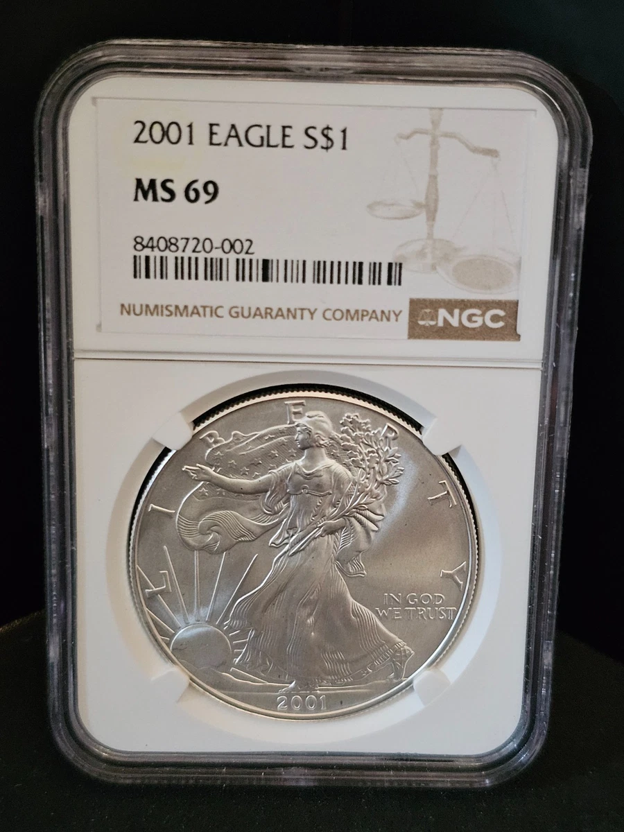 American Eagle MS 69 Graded 2001 Silver Bullion Coins for sale | eBay