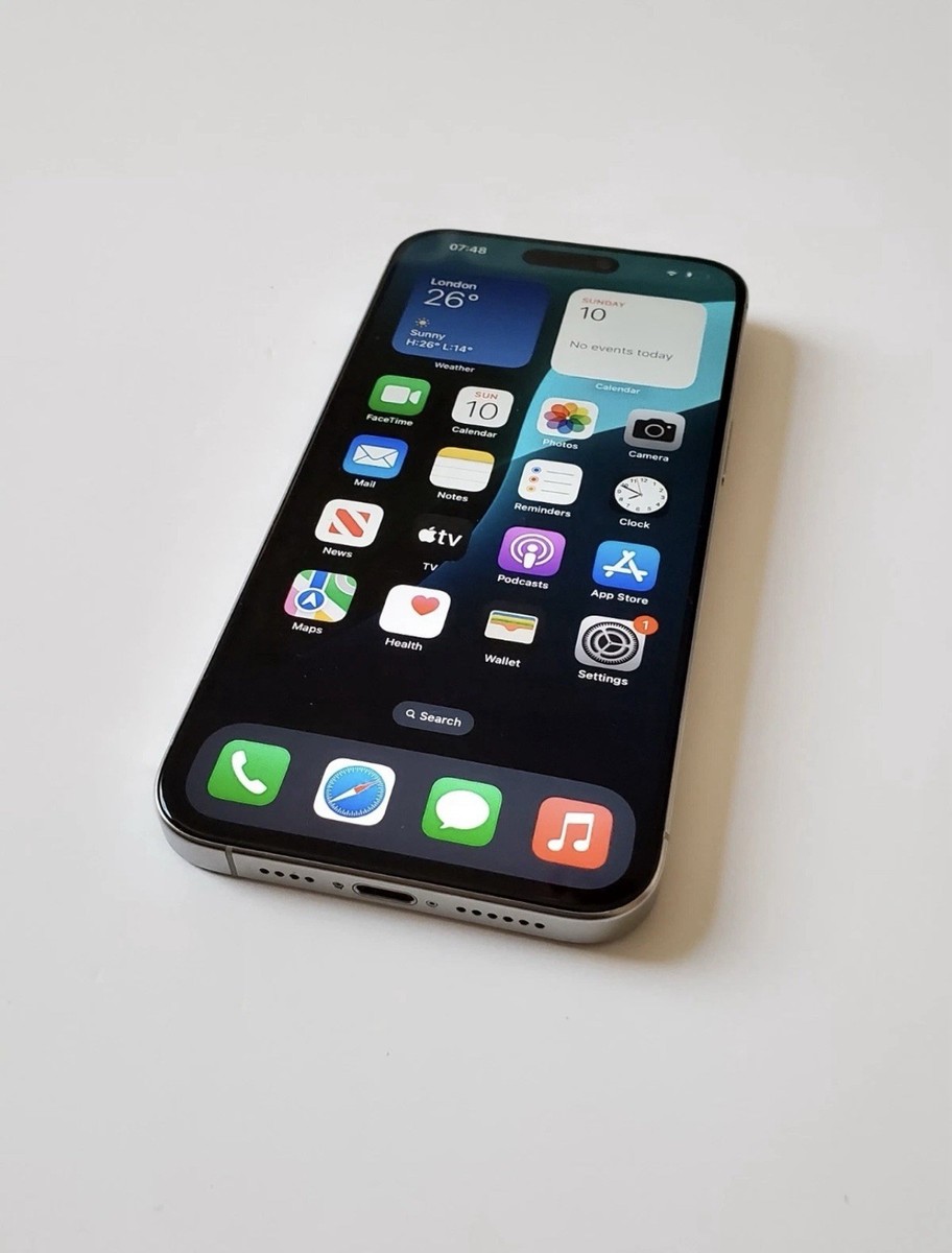 Apple iPhone 15 Pro Max 256GB White Titanium Unlocked Smartphone