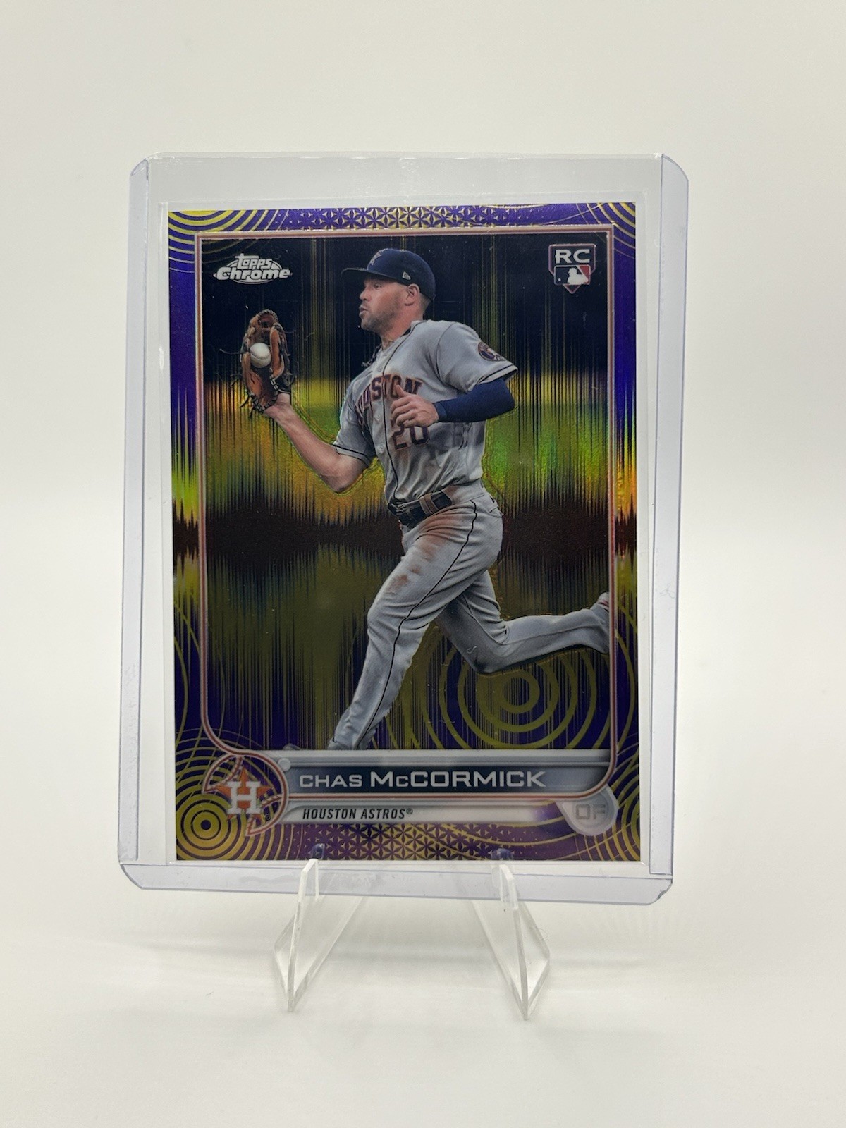2022 Topps Chrome - Chas McCormick #43 Purple & Yellow Sonic Pulse /299 (RC)