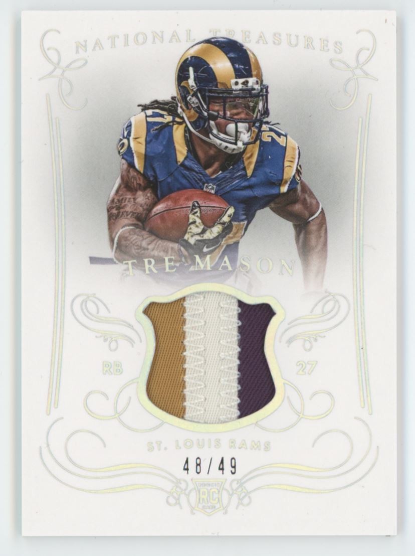 Tre Mason Panini National Treasures Materials #MTM Silver