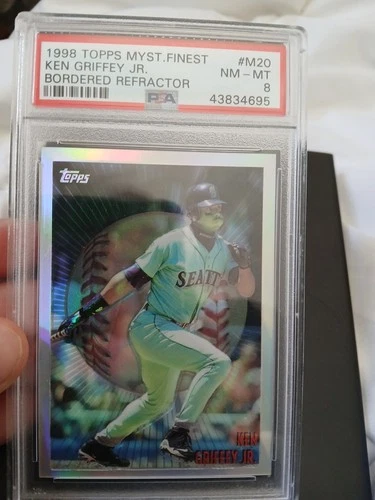 1998 Topps - Mystery Finest Ken Griffey Jr #M20 Bordered Refractor Psa 8