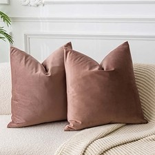 Throw Pillow Covers Set of 2 Decorative Velvet 28" x 28" Pack of 2 Jam