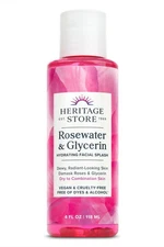 Heritage Store Glyerine & Rosewater 4 oz Liquid