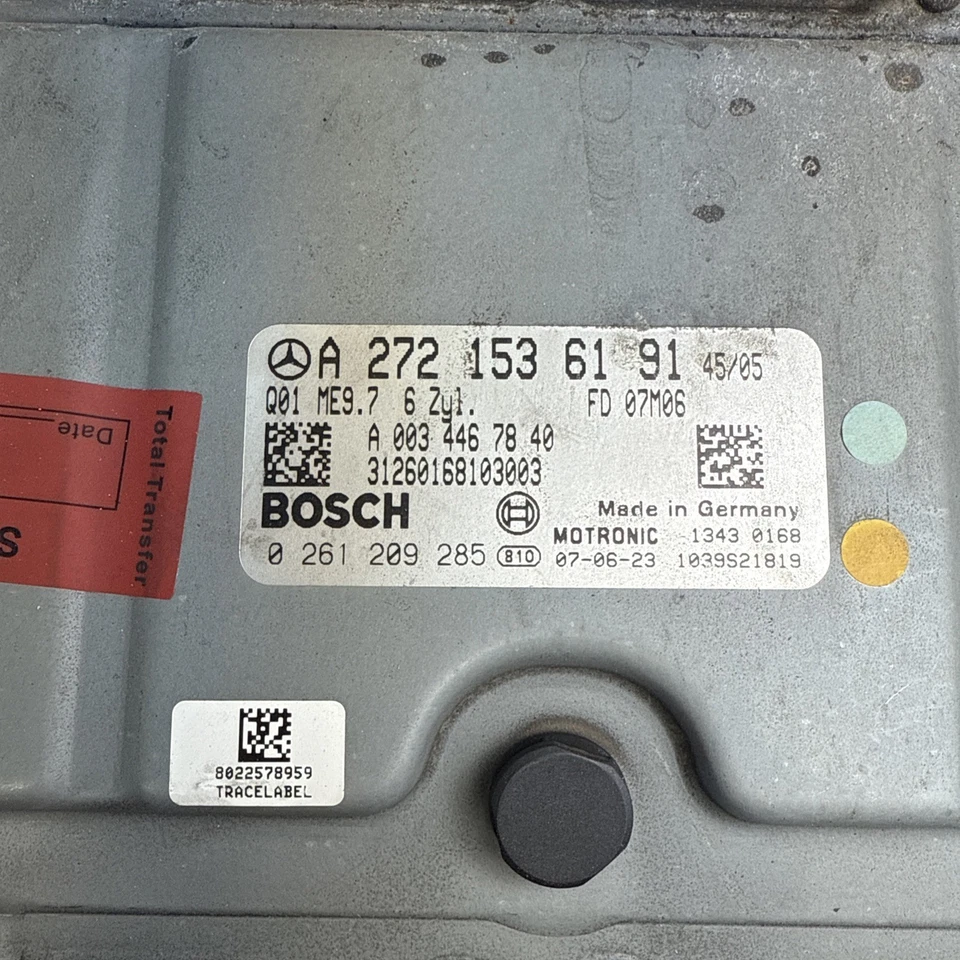 2006-2010 Mercedes R350 ML350 Engine Computer A 272 153 61 91 ECU Control Module - Image 2 of 4