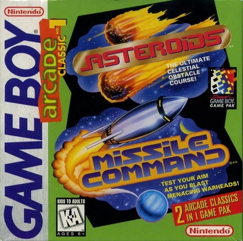 Arcade Classic 1 Asteroids & Missile Command - Game Boy