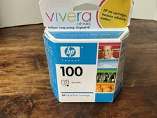 hp 100 inkjet Print cartridge Gray Photo New In Box Expired 2008