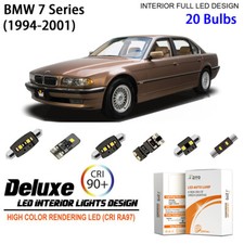 Led Interior Light Kit For Bmw 7 Series E38 1994-2001 White Light Bulbs Upgrade