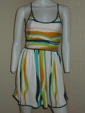 NEW RETRO ABSTRACT STRIPE DRESS COOPERATIVE URBAN OUTFITTERS Y2K XSMALL