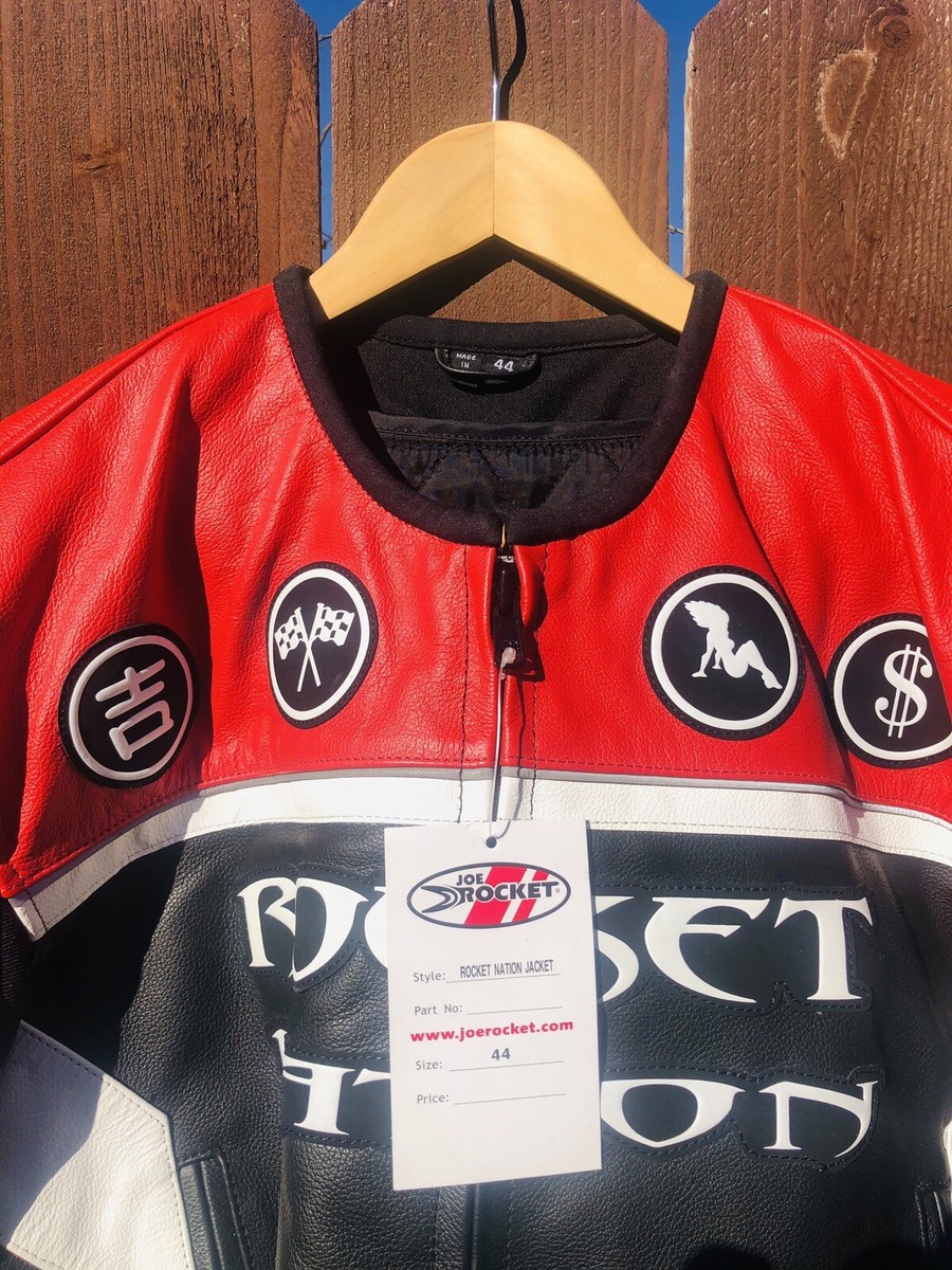 JOE ROCKET / ROCKET NATION /LEATHER MOTOCYCLE RACING JACKET Size