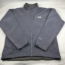 The North Face Apex Bionic Jacket Men  s Large Blue Grey Soft Shell Fleece Jacket
