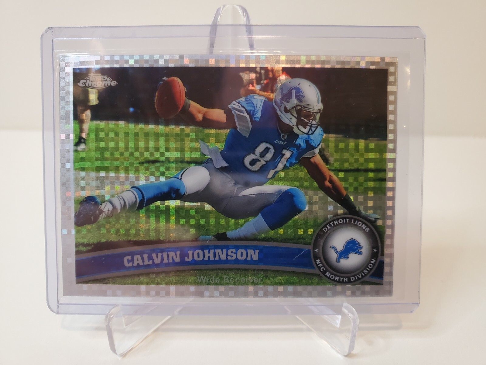 2011 Calvin Johnson Topps Chrome Xfractor Lions HOF Detroit Lions Rare SP🔥🏈📈