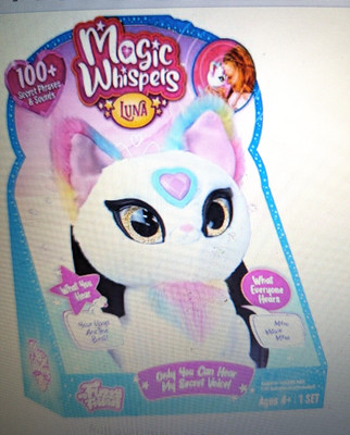 My Fuzzy Friends Magic Whispers Luna Kitty Plush 100+ Secret Phrases & Sounds