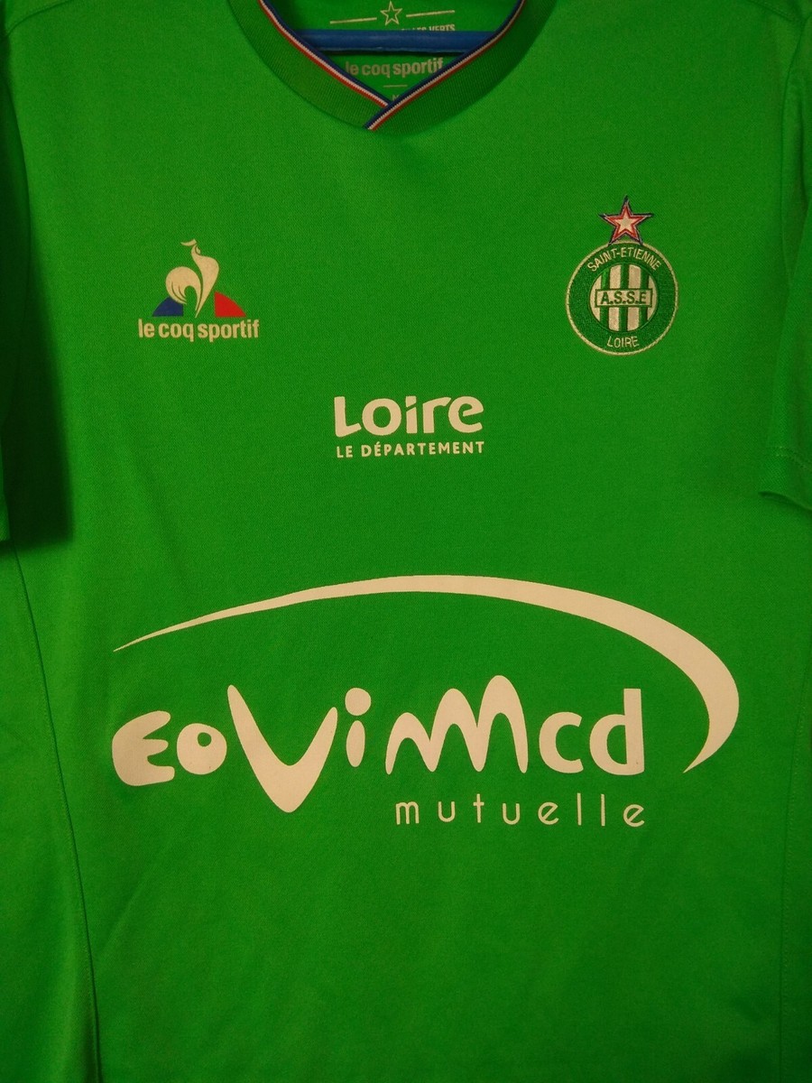 Maillot Extérieur Saint-Etienne 2015-2016 Le Coq Sportif - Taille L - Blanc - Occasion (Maroc)