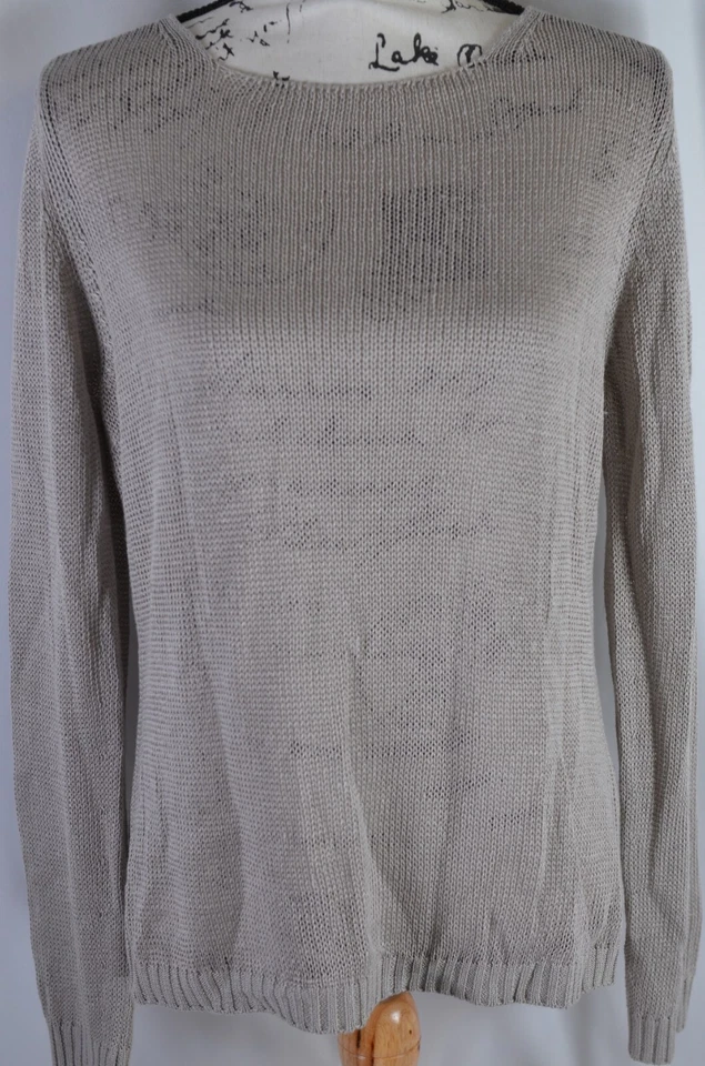 Suéter Pullover Maria Di Ripabianca Para Mujer Talla 10 Italia Suelto Tejido Gris Divertido Foto 2 de 4