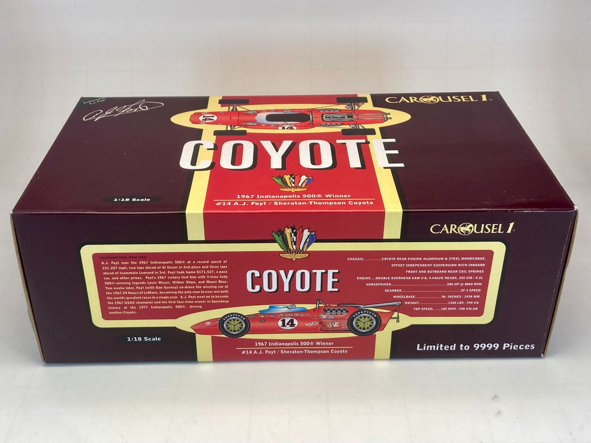 1:18 CAROUSEL 1 COYOTE #14 AJ FOYT SHERATON-THOMPSON 1967 Indy 500