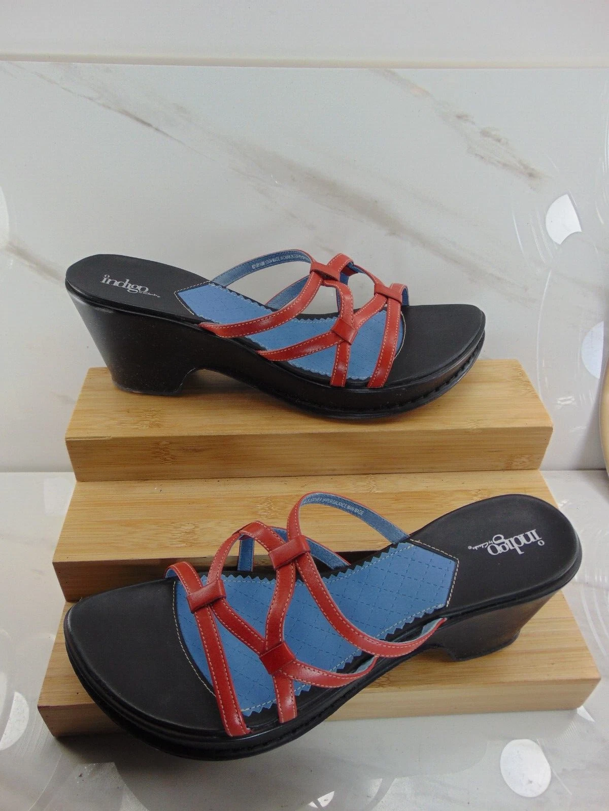 CLARKS Sandali in pelle con cinturino Indigo By Clark’s POPPY BAMBÙ (NUOVI CON SCATOLA) 80€ 10 M