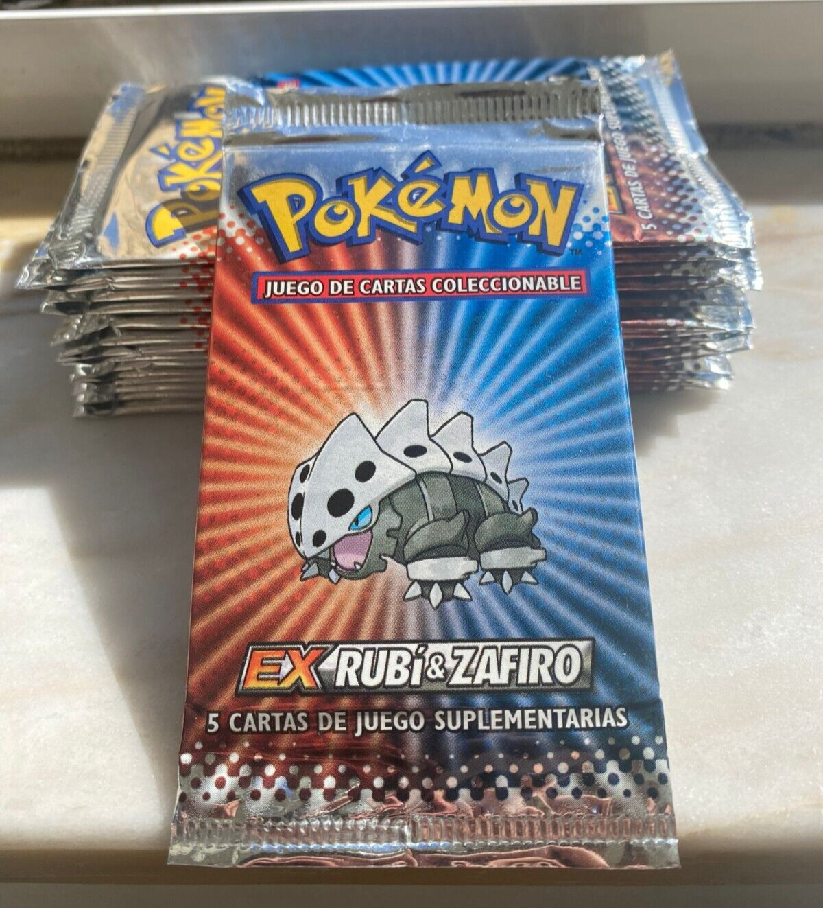 Pokemon Booster Pack EX Ruby and Sapphire, Official, Spanish HEAVY HOLO GUARANTE
