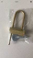 GOK Bügelschloss Schloss messing 1 Schlüssel Neu