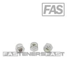 (50) M3 x 0.5 Stainless Steel DIN985 Metric Nylon Insert Lock Nuts 3mm A2 (50)