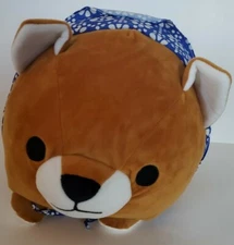 NWT Round 1 One Plush Animal Dog Amuse Mametaro Shiba Inu Dog Bandana