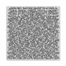 Hero Arts "NEVERMORE PRINT" Background Cling Bold Prints Stamp 6"x6" 2019