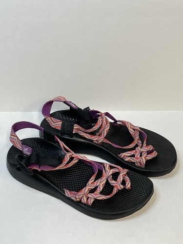Chaco ZX/2 Vibram Unaweep Hiking Sandals Women’s size 10 Pink Toe Loop Strappy