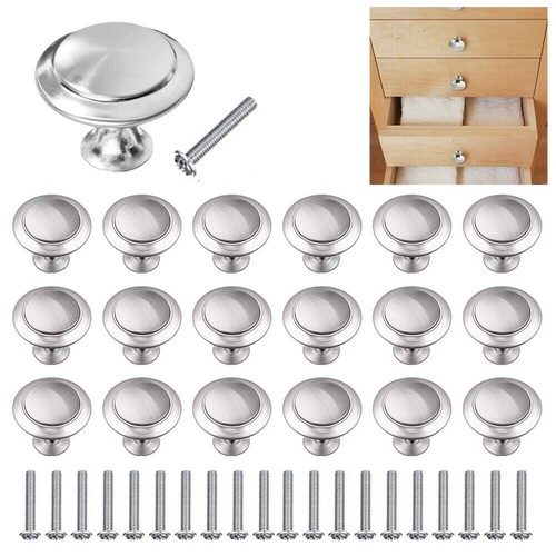 12 Piece Stainless Steel Cupboard Knobs Modern Design and Easy to Clean