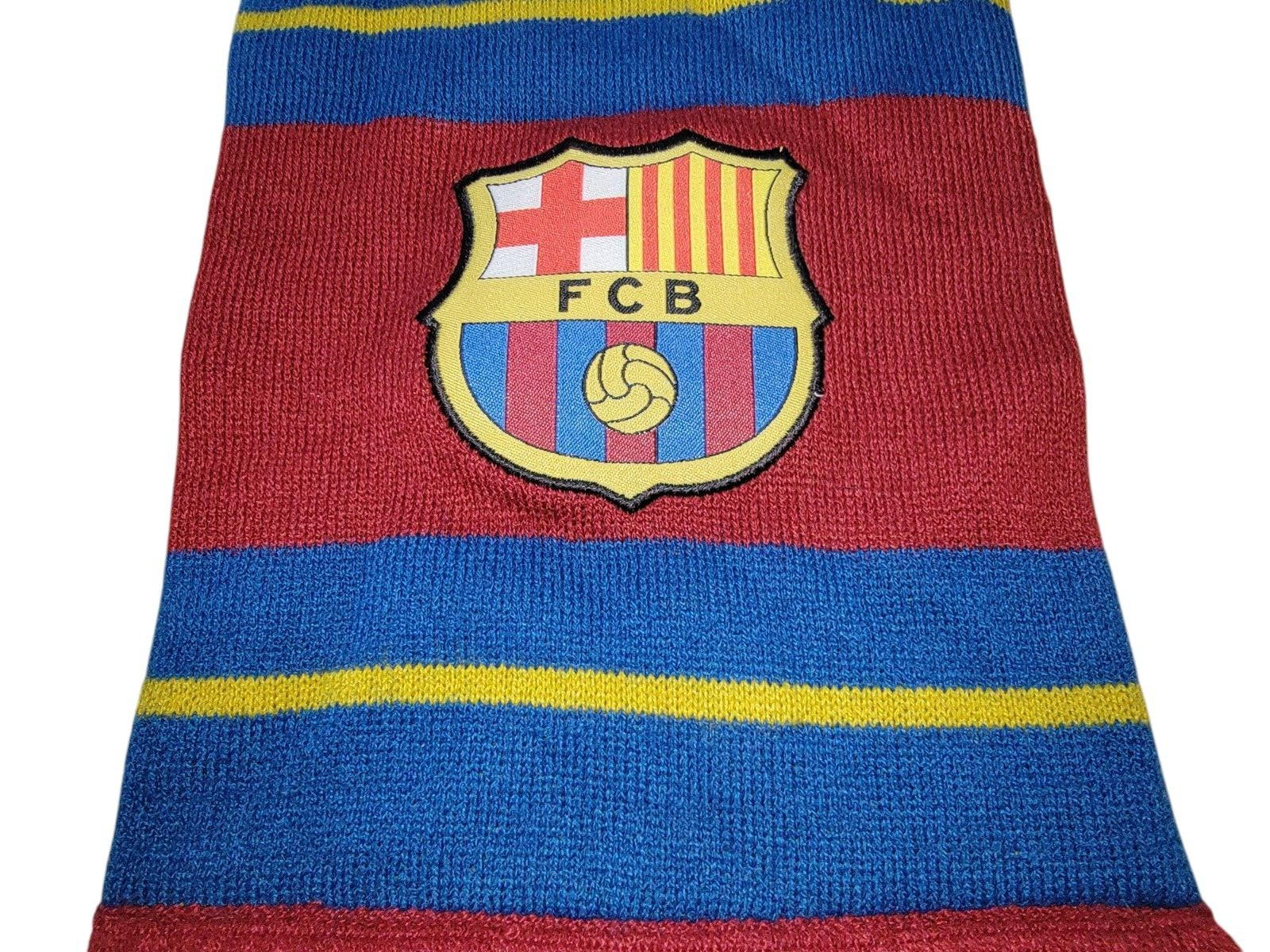 FC Barcelona Soccer Scarf Adult Blue Red Knit Barca FCB Futbol Fan Winter 42" image 9