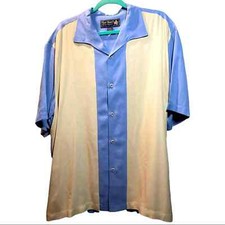 NAT NAST LUXURY ORIGINALS Retro 100 Silk Bowling Shirt.