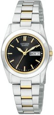 Citizen EQ0564-59E Two Tone Black Day Date Dial Women's Casual Watch