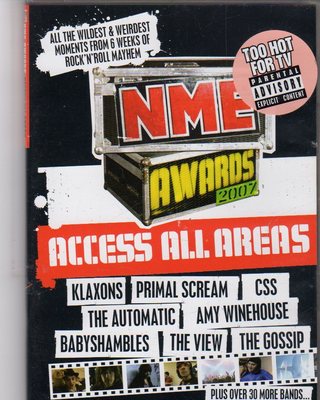(FR418) Access All Areas DVD - 2007 NME DVD