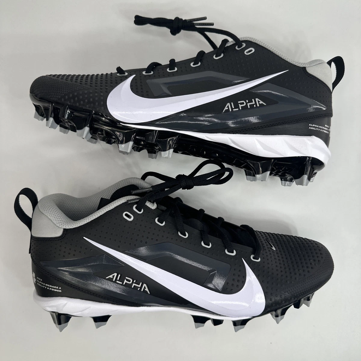 Nike Alpha Menace 4 Varsity Black Metallic Silver for Sale