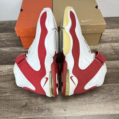 Nike Air Penny IV 4 White Varsity Red Pre Owned 312455 (2006 