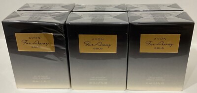 Avon Far Away Gold Perfum Spray 1.7 Fl Oz  / 50ml new in Box Unopened (6 pack)